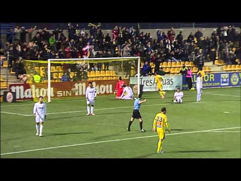 Gol de Oriol (2-2) en el AD Alcorcón - Real Madrid Castilla - HD