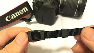 Attach a Neck strap to your DSLR camera...The Canon way!!!