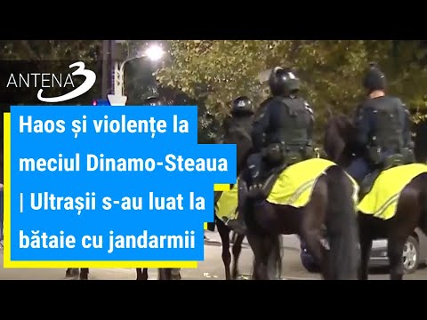 Haos și violențe la meciul Dinamo-Steaua | Ultrașii s-au luat la bătaie cu jandarmii.