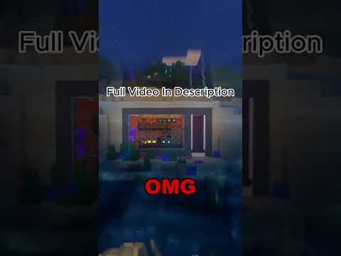 How to build Underwater house in Minecraft | OMG | #Shorts #youtubeshorts