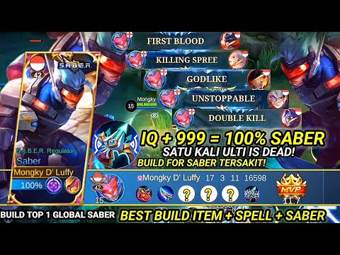 HYPER SABER PAKEK ITEM WON!! BIKIN MUSUH SERBA SALAH DI LATE GAME - SEKALI CYDUK MEMATIKAN - MLLB