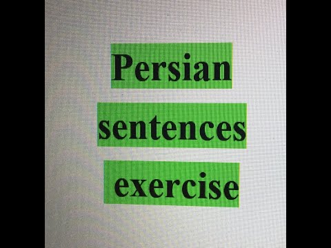 Persian sentences exercise part 6