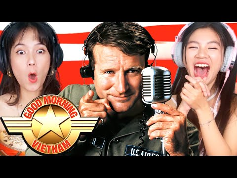 Foreign Girls React | Good Morning Vietnam | First Time Watch