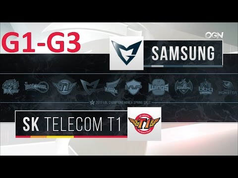 SSG vs SKT Game 1-3 Highlights - 2017 LCK SPRING SPLIT - FULL HIGHLIGHTS