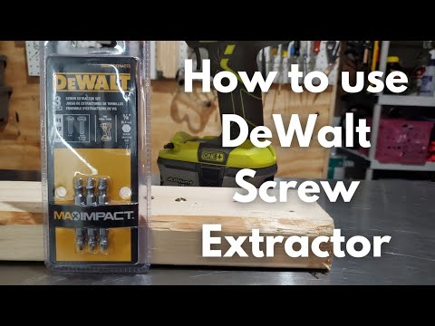 How to Use DeWalt Screw Extractor - Success AND Fail!