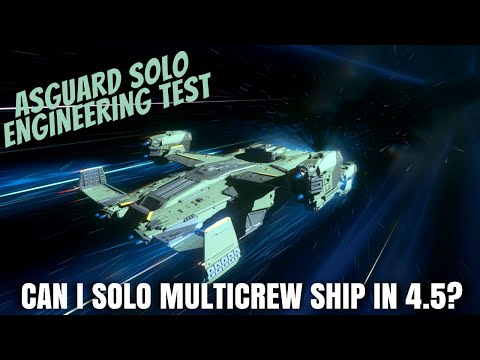Solo Multicrew in Star Citizen 4.5? Asguard Engineering Combat Test (PTU)
