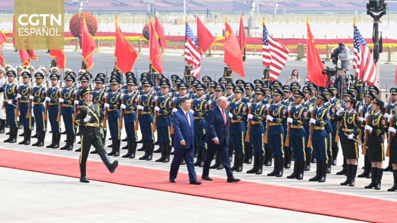 Xi Jinping recibe a Donald Trump con una ceremonia de bienvenida