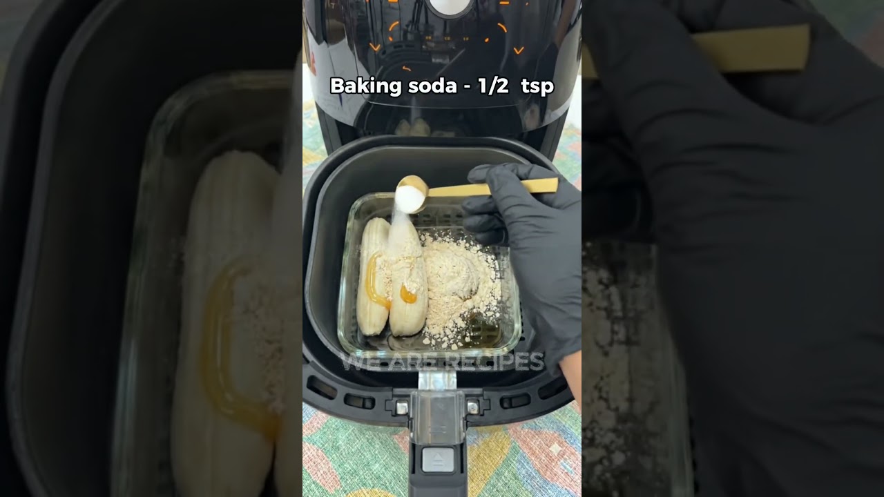 Healthy Oats Banana Cake Recipe in Air Fryer #shorts #viral #trending #ytshorts