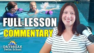 Teaching a 2 Year Old to Swim - Full Lesson Commentary