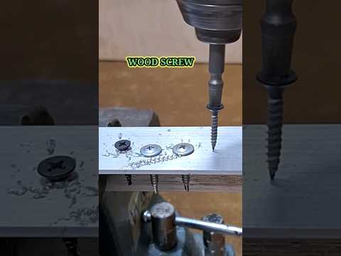 Self Drilling Screw Vs. Wood Screw | Amazing Comparison #diy #youtubeshorts #tips #shorts
