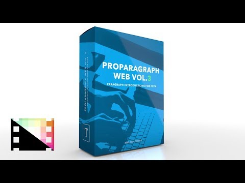 ProParagraph Web Volume 3 - Animated Paragraphs For FCPX - Pixel Film Studios