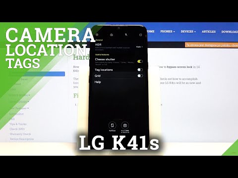 LG K41s – Open Camera Settings & Activate Photo Location Tags