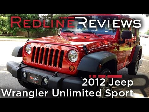 2012 Jeep Wrangler Unlimited Sport Review, Walkaround, Exhaust, & Test Drive