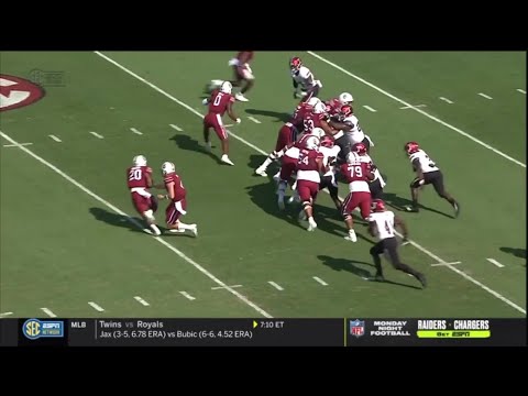 2021 USC vs Troy - Kevin Harris 1 Yd Run on 4th and 1