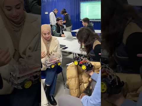 #HTU first year students building #mobile-robots