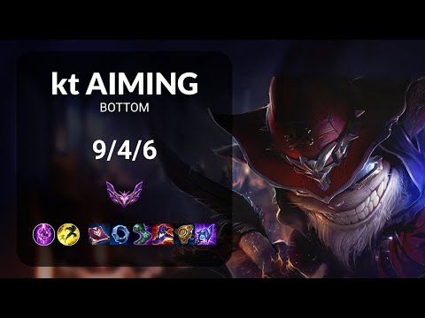 kt Aiming Ziggs vs Ashe BOTTOM - KR MASTER Patch 13.20