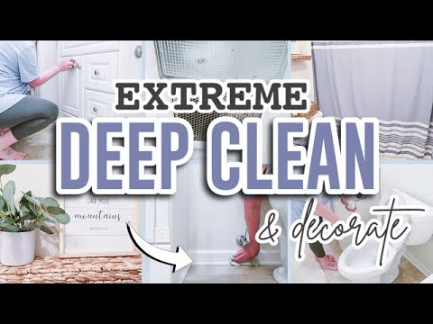 NEW! BATHROOM DEEP CLEAN | BATHROOM MAKEOVER | CLEANING MOTIVATION