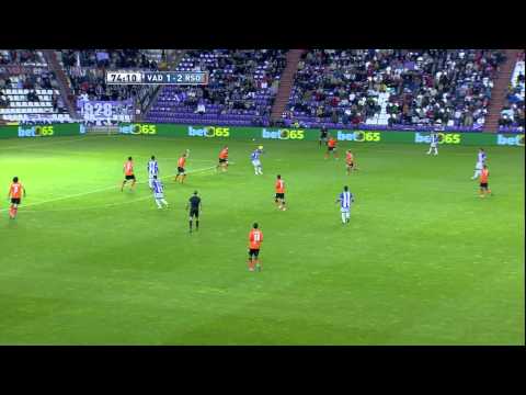 La Liga | Gol de Óscar (2-2) en el Real Valladolid - Real Sociedad | 29-10-2012 | J9