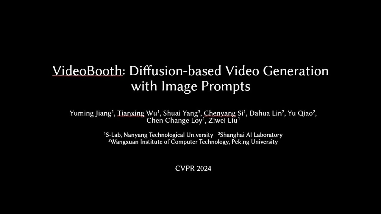 [CVPR 2024] VideoBooth: Diffusion-based Video Generation with Image Prompts