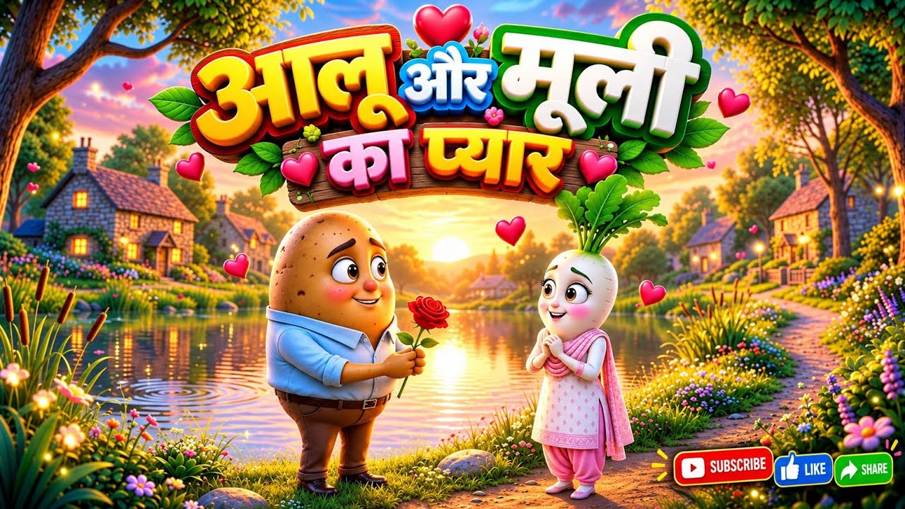 आलू और मूली का प्यार ❤️😄