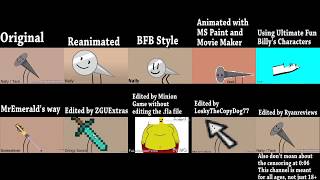 BFDI Recommended Character Audition Ten-parison