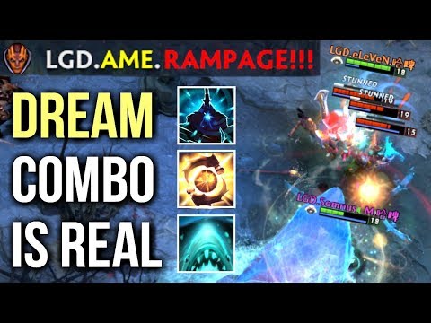 THE DREAM COMBO IS REAL - Epic Teamwipe Rampage by LGD The International - Dota 2