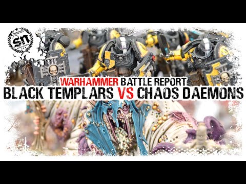 Warhammer 40,000 (Battle Report) - Black Templars vs Nurgle Daemons