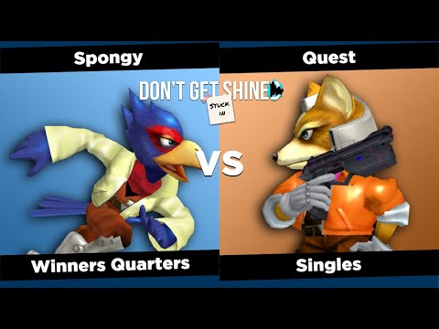 Don't Get Stuck in Shine SSBM - Singles - Winners Quarters - Spongy (Fox, Falco) vs Quest (Red Fox)