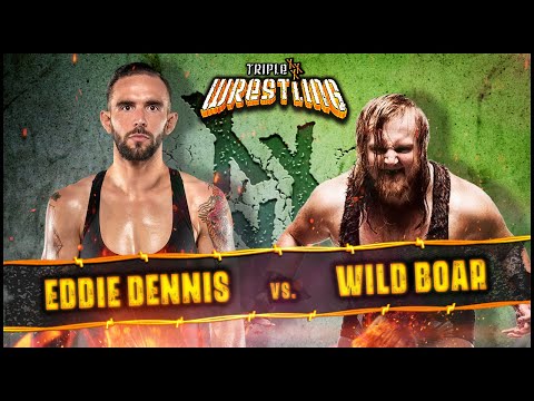 Eddie Dennis vs Wild Boar - Triple X Wrestling - July 7th 2013