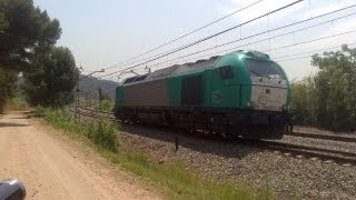 preview picture of video 'Dia de trenes en Castellbisbal / Trains day in Castellbisbal'