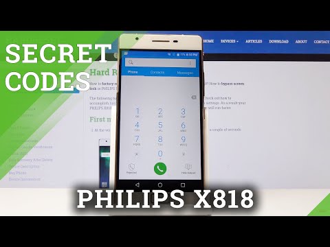 Secret Codes PHILIPS X818 - Hidden Mode / Advanced Info