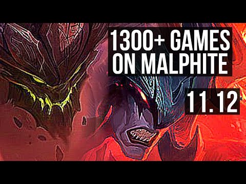 MALPHITE vs AATROX (TOP) | 1300+ games, 4/2/11, 1.0M mastery | NA Diamond | v11.12
