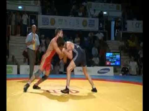 Z.Datunashvili    GEO vs RUS 1-2 Finale World Junior Championships GR 74kg