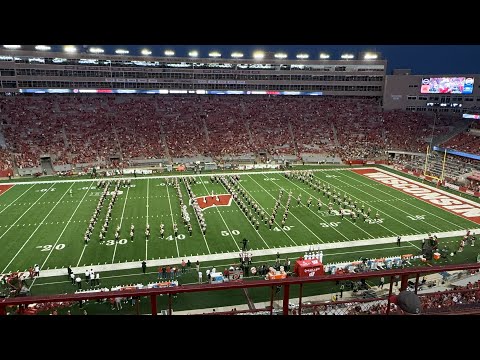 University of Wisconsin Marching Band: Run-On and Pregame: 8/30/24