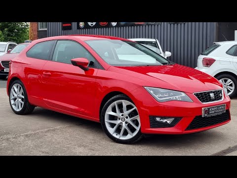 2017 (17) Seat Leon FR Tech 1.4 EcoTsi 3Dr in Emocion Red. 44k Miles. 5 Services. £30 Tax. £11,990