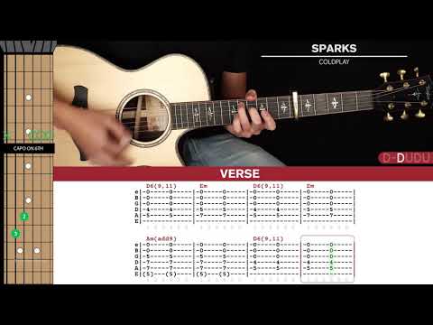 Sparks Guitar Cover Coldplay 🎸|Tabs + Chords|