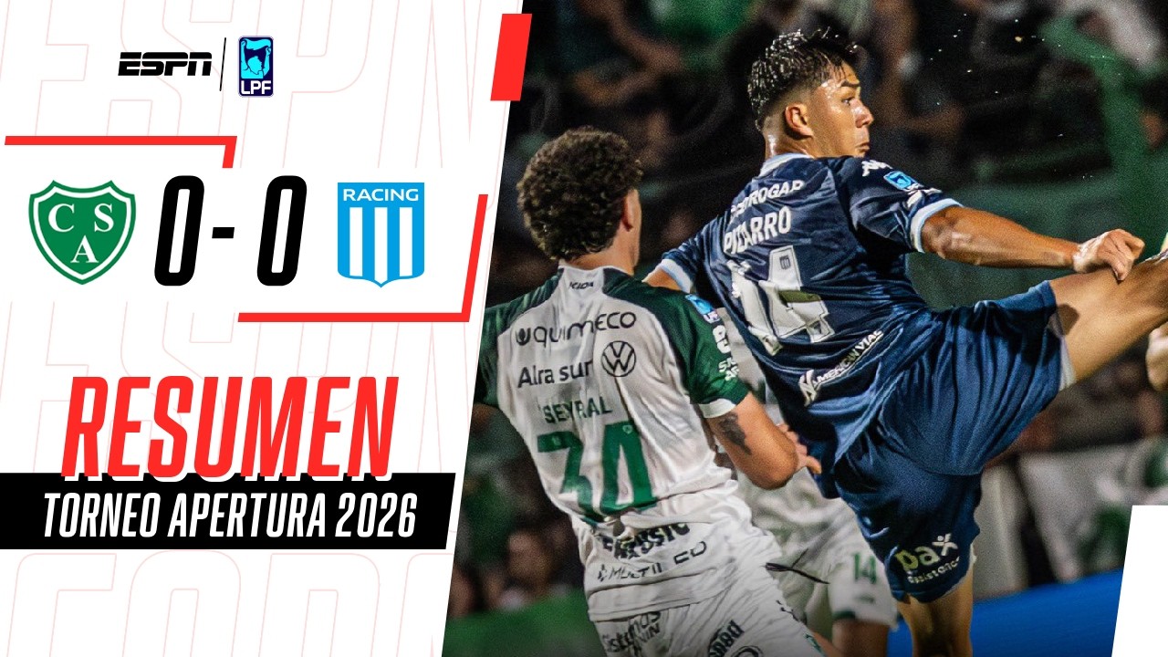 LA ACADEMIA DE COSTAS NO PUDO CON EL VERDE EN JUNÍN | Sarmiento 0-0 Racing | RESUMEN