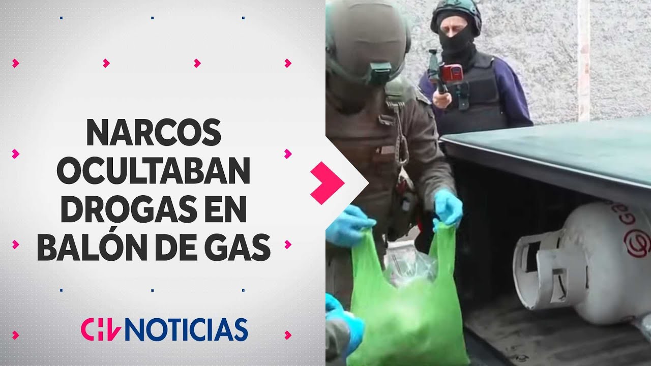 Ocultaban drogas en balones de gas: Desbaratan banda narco tras allanamiento en 3 comunas