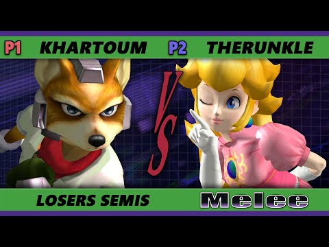 S@X 445 Losers Semis - Khartoum (Fox) Vs. Therunkle (Peach) Smash Melee - SSBM