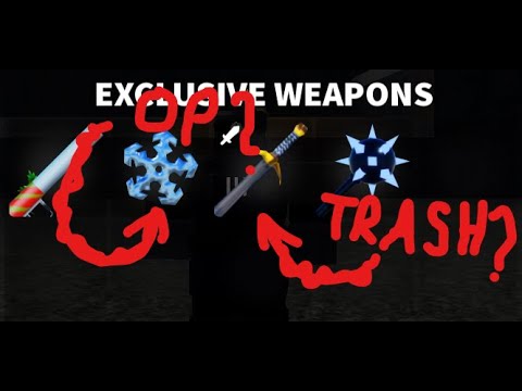 REVIEWING ALL EXCLUSIVE WEAPONS IN ROBOTS VS HUMANS | ROBLOX ROBOTS VS HUMANS