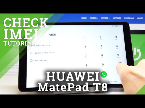 How to Check IMEI and SN in HUAWEI MatePad T8 – IMEI Status and Serial Number