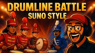 Suno Music Test - Drumline Marching Band Battle with FX Co Producer's New Signature Preset