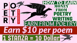 Online earning with poetry foundation | How to earn money from poems | make money online