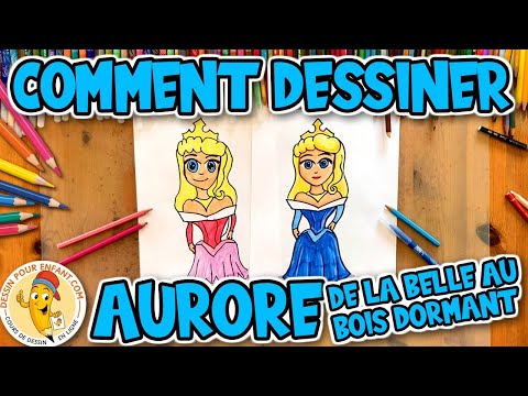 Comment dessiner la BELLE AU BOIS DORMANT étape par étape