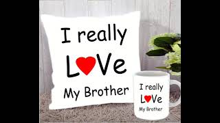 Beautiful Customised Pillow and Mug For Raksha Bandhan