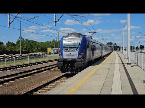 EU160-013 + IC SIEMIRADZKI z Wrocławia Gł. do Przemyśla Gł., mija stację Rzeszów Zachodni 04.06.2023