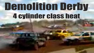 preview picture of video 'Demolition derby heat 4cl class'