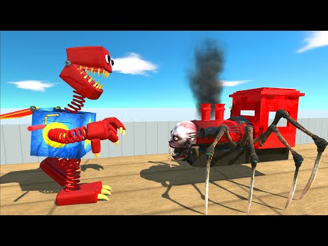 BOXY BOO VS CHOO CHOO CHARLES DEATH RUN - Animal Revolt Battle Simulator