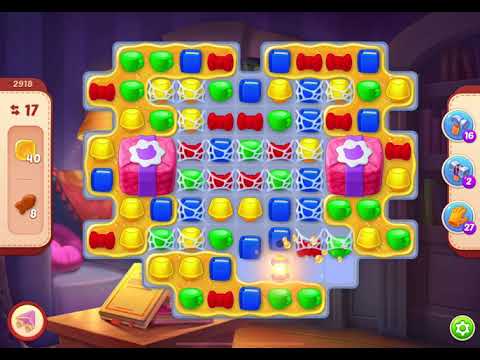 HomeScapes Level 2918 no boosters (18 moves)