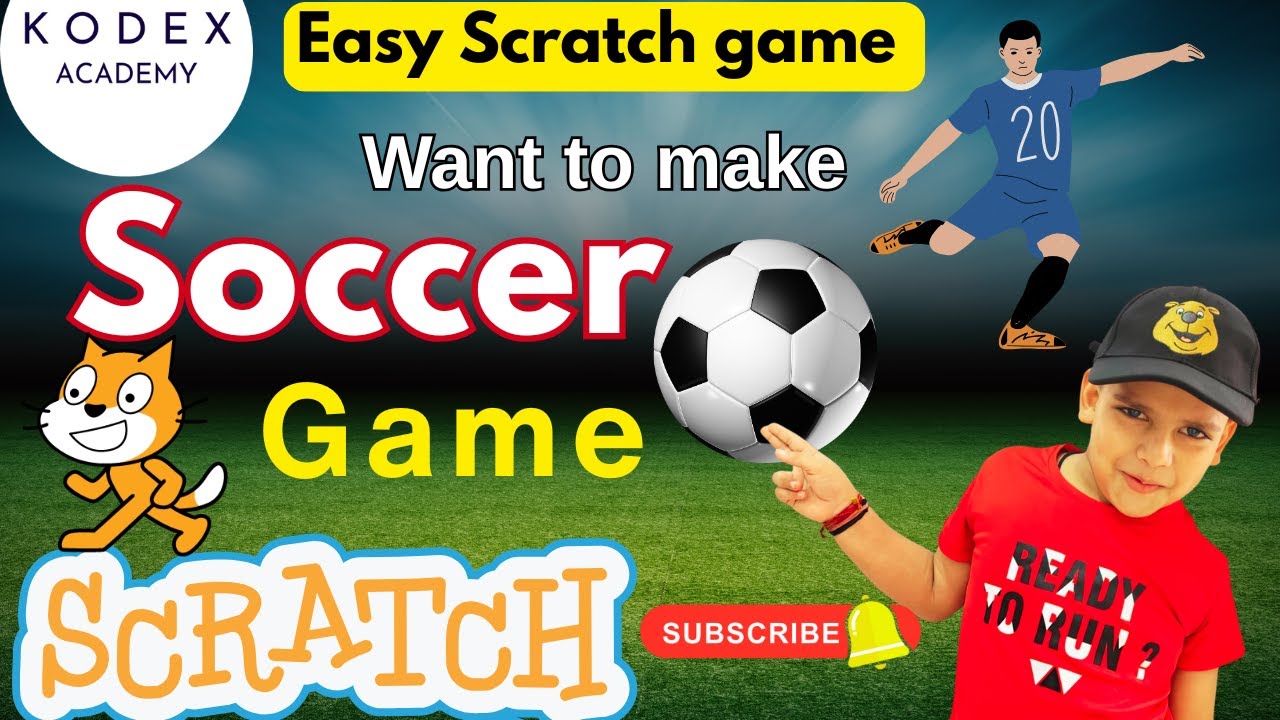 Make a 2-Player Soccer Game in Scratch | Step-by-Step scratch Tutorial | Football game in scratch